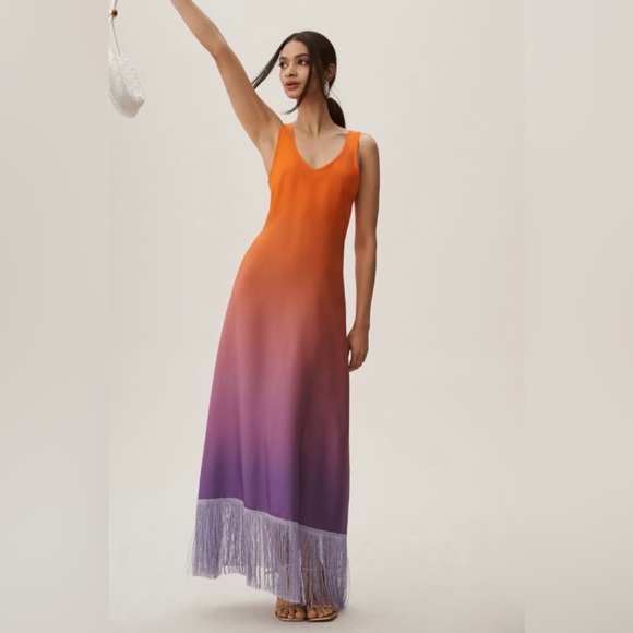 Anthropologie by Delfi collective ombré finge dress - Picture 1 of 9